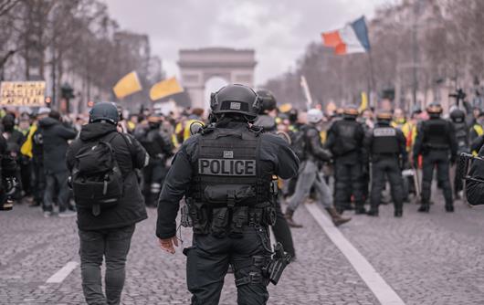French Riot Police
