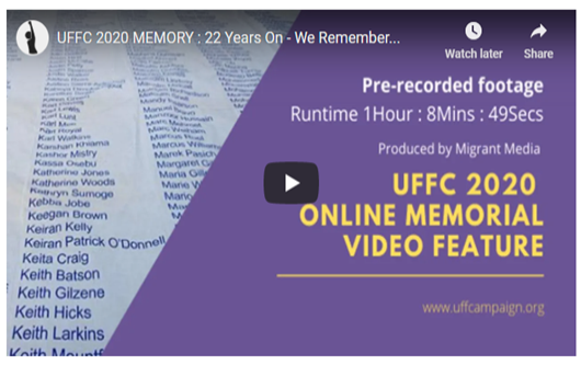 UFFC 2020 Online Memorial Video Feature