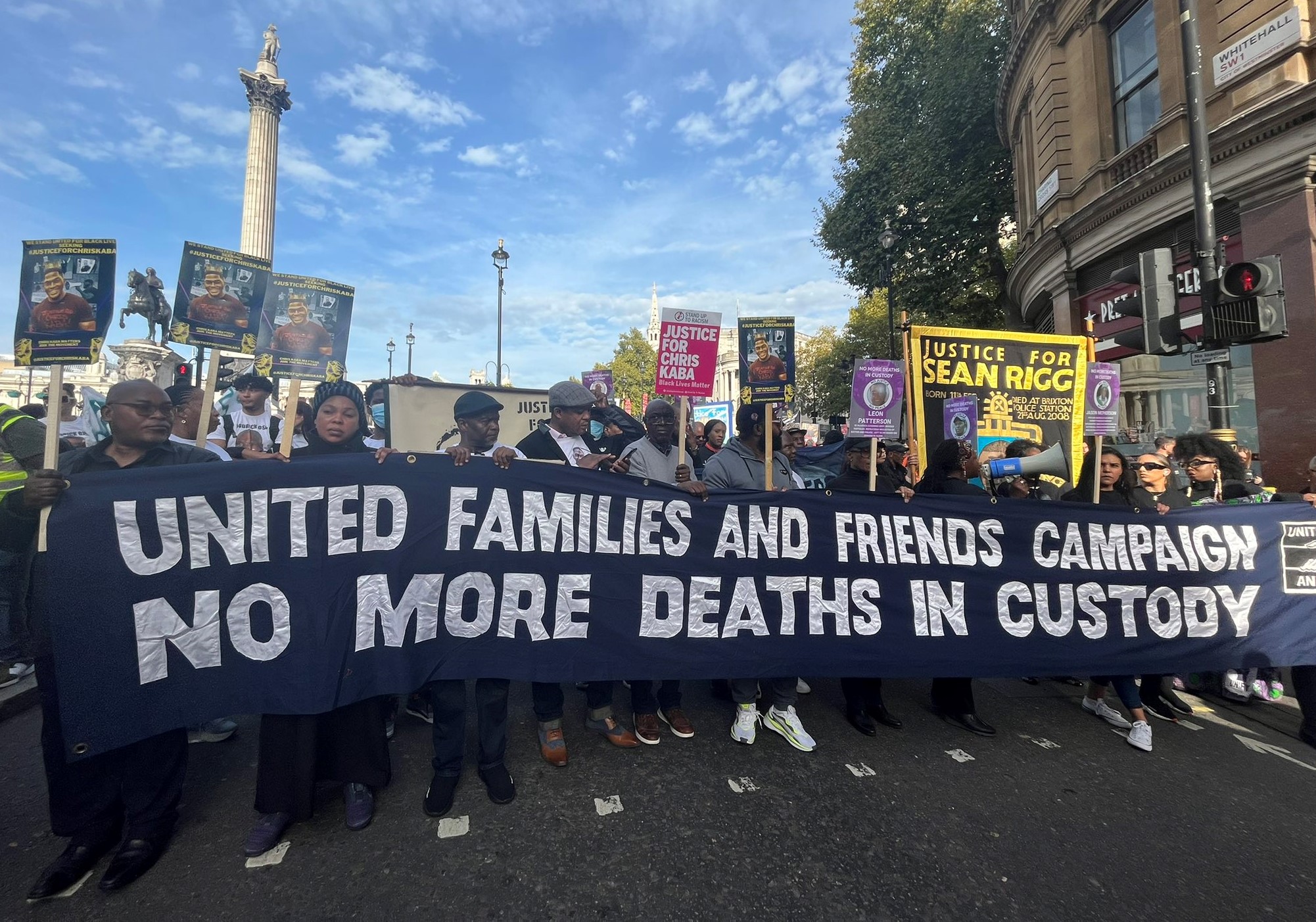 UFFC 2022 - Marchers set off from Trafalgar Square